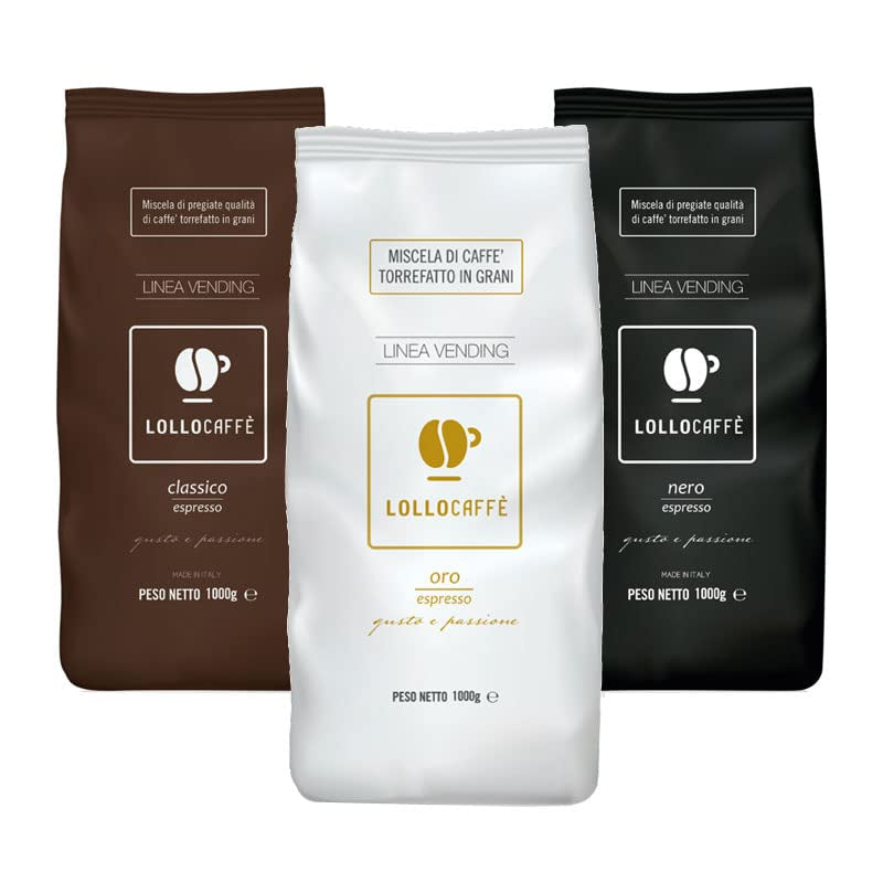 Set degustación de café en grano: Negro, Clásico y Dorado 1 kg x 3