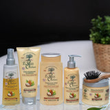- Spray desenredante, cuidado, sin aclarado y aceites de silicona, oliva, karité y argán, desenreda, repara y nutre - cabello seco y dañado - 150 ml Productos desenredantes para el cabello Naty Shop