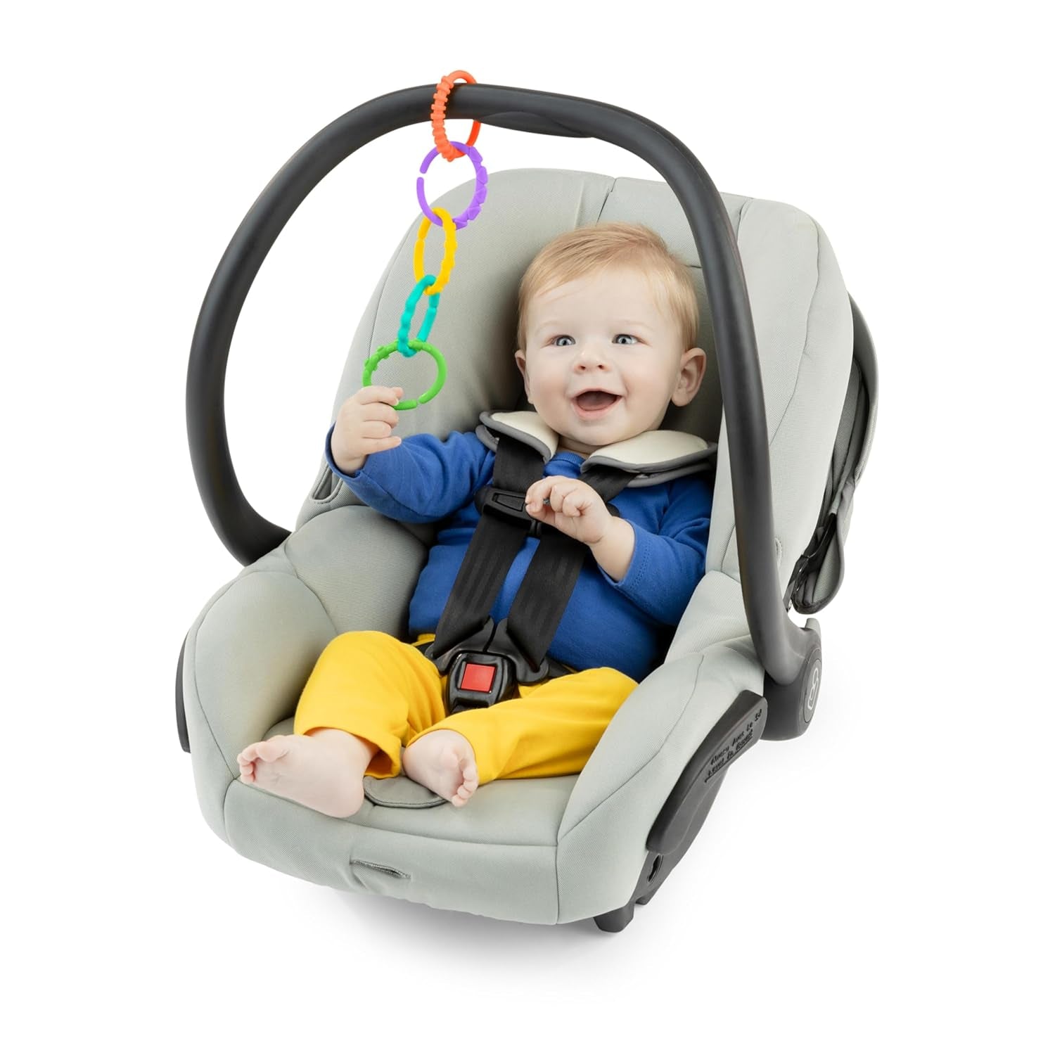 Bright Starts, Oball, eslabones de conexión de cadena para cochecito, muchos eslabones, plegable, fácil de colocar, fácil de limpiar, perfecto para viajar Bebe Toys Naty Shop