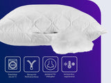 Almohada Traumnacht de aloe vera con cómoda funda de suave terciopelo de microfibra, 40X80 cm, certificado Oeko-Tex, producida según el estándar de calidad alemán Almohadas estándar Naty Shop