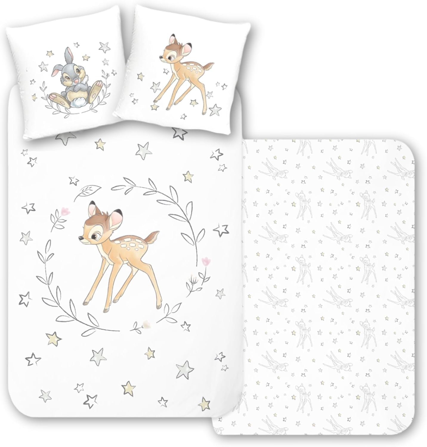 Ropa de cama para niños, varios personajes animados, 100% algodón Ropa de cama - infantil Naty Shop Bambi