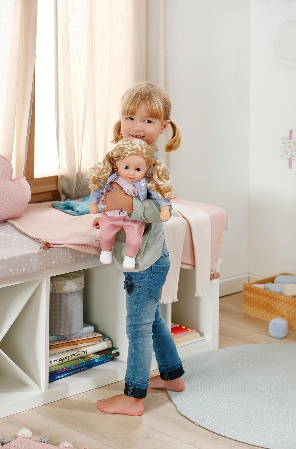 BABY born Sophia Rose - Muñeca blandita de 36 cm - Muñeca con pelo rubio de alta calidad y ojos soñolientos - Apto para niños a partir de 1 año