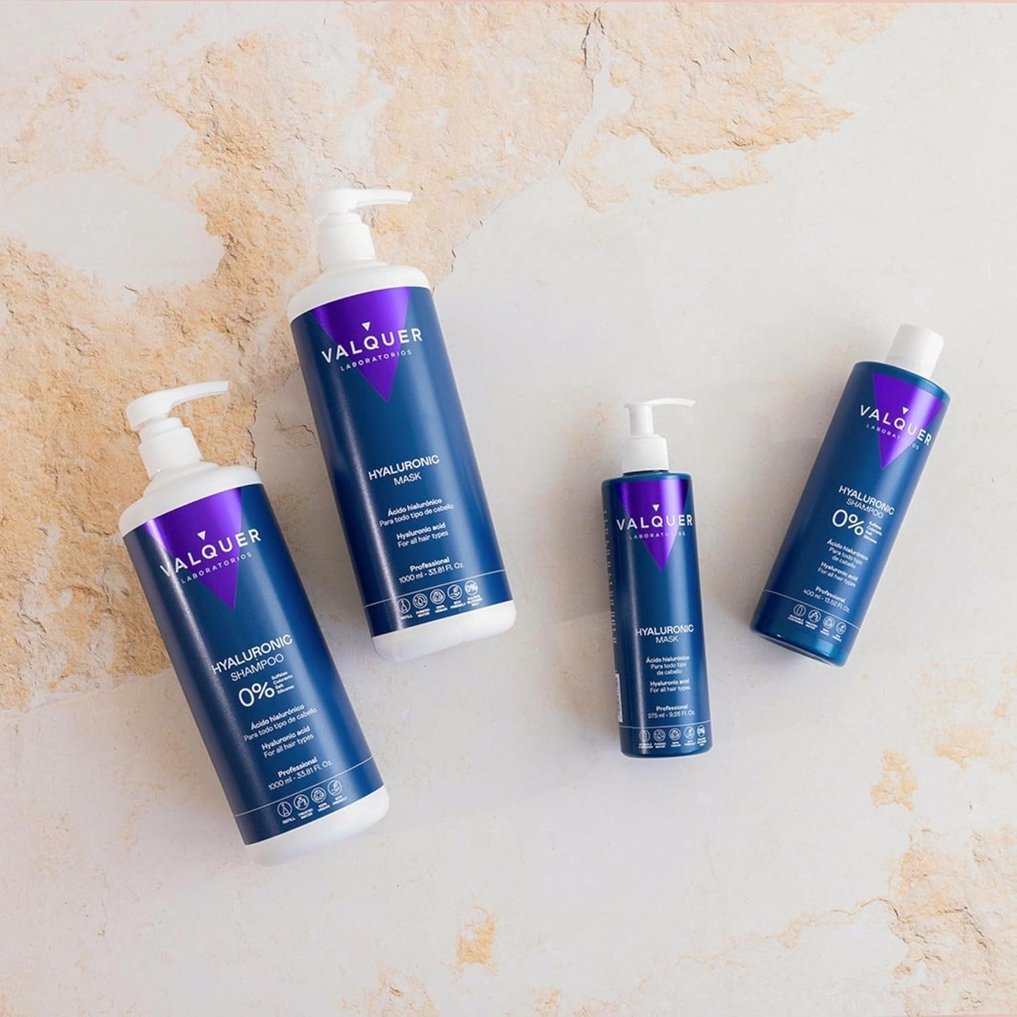 Valquer Tratamiento Capilar Hialurónico - Mascarilla Capilar Hidratante con Aroma a Lavanda - Sin Sulfatos ni Siliconas - 975 ml Naty Shop Mascarilla Capilar