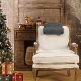 Almohada para el cuello para sillón reclinable, almohada ajustable de felpa, rollo para el cuello, forro polar antideslizante, almohada para el cuello para viajes, hogar, tumbona, sofá, sillón (gris oscuro)