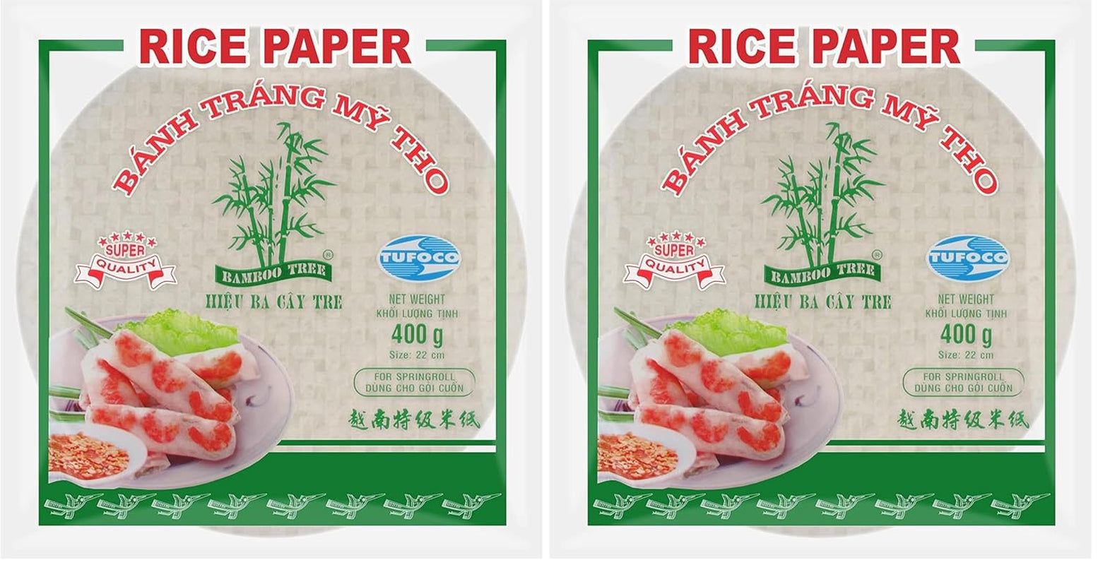 ARBOL DE BAMBÚ - Papel de arroz 22 cm. (Rollitos de verano) - 1 x 400 g