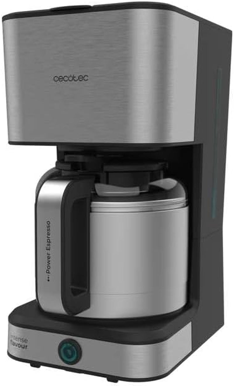 Cecotec Cafetera de goteo Coffee 66 Drop & Thermo, 950 W, 1,2 L, 10 tazas, tecnología ExtremeAroma, función antigoteo, indicador de nivel de agua, filtro principal reutilizable, protección contra sobrecalentamiento