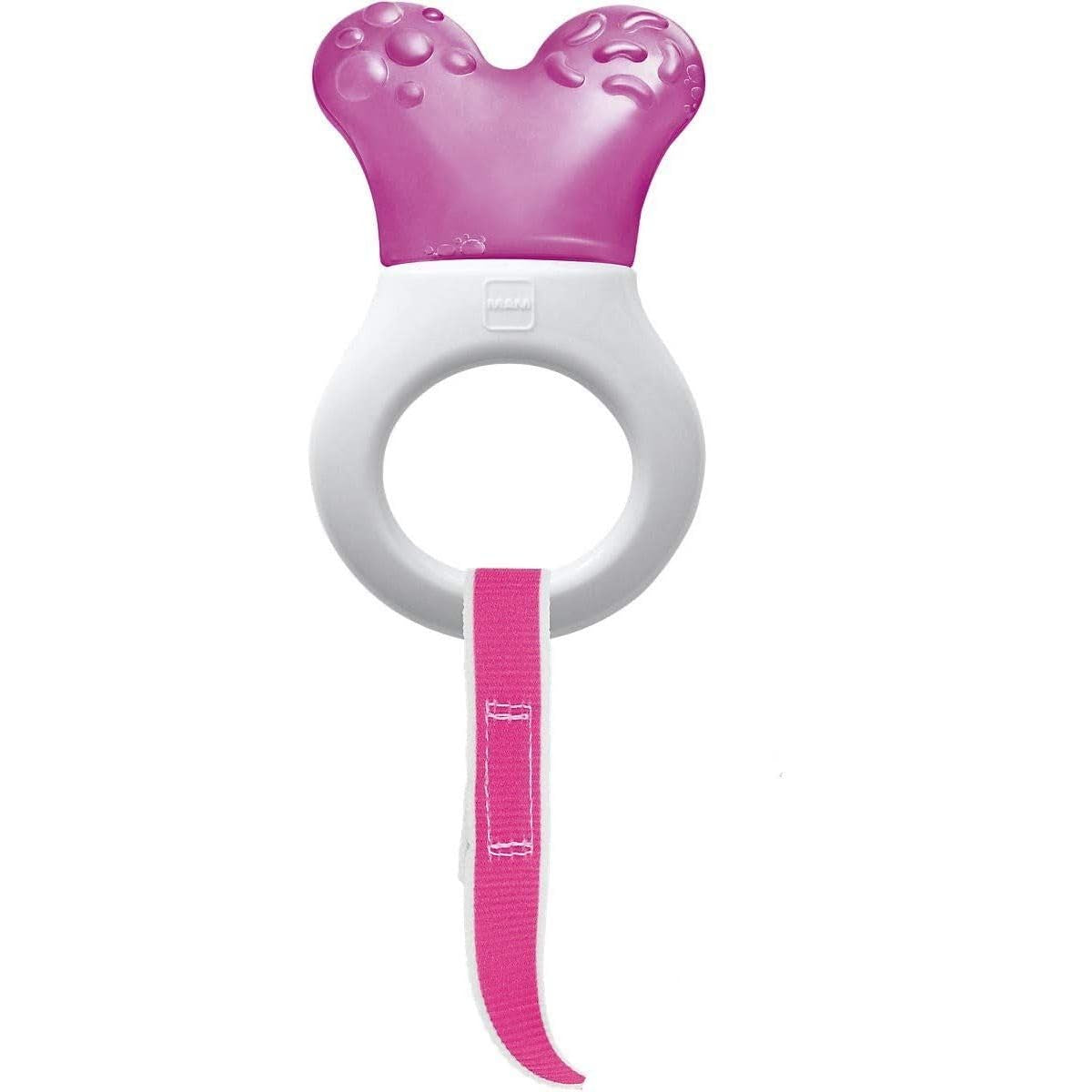 MAM Mini Cooler & Clip, Palillos y Clip, Anillo para la dentición, Rosa