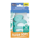 Chicco Mordedor Soft&Clean lagarto, azul, 2M+