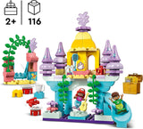 LEGO DUPLO | Palacio Mágico Subacuático de Disney Ariel, juguete educativo para la sirena Ariel, castillo submarino para niños mayores de 2 años 10435 Juegos de construcción Besuche den LEGO-Store