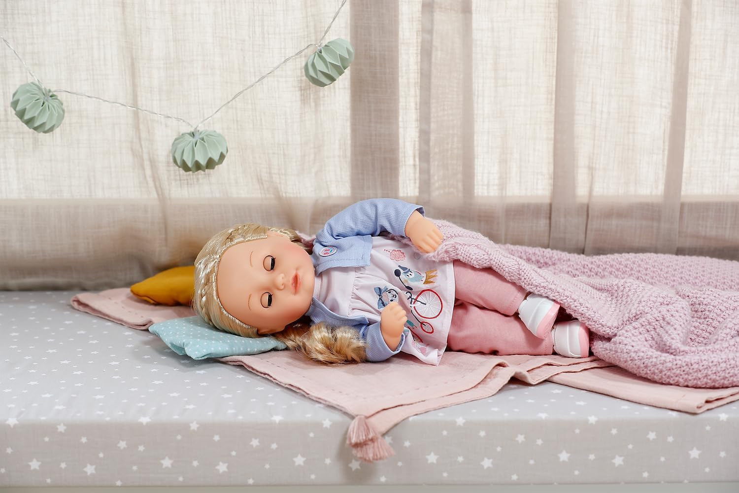 BABY born Sophia Rose - Muñeca blandita de 36 cm - Muñeca con pelo rubio de alta calidad y ojos soñolientos - Apto para niños a partir de 1 año