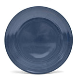 ECHTWERK "Alicia" Vajilla combinada vintage de 16 piezas, diseño moderno para 4 personas, elegante vajilla de gres azul oscuro con 4 platos, 4 guarniciones, 4 cuencos, 4 tazas de té