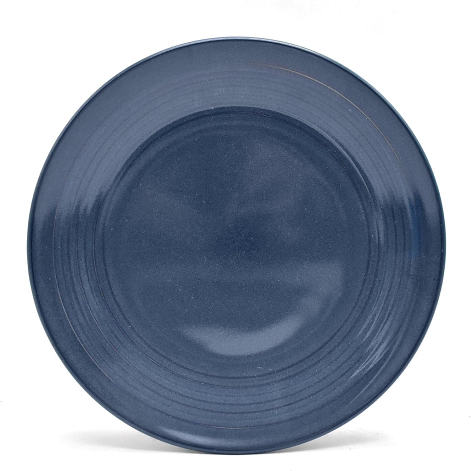 ECHTWERK "Alicia" Vajilla combinada vintage de 16 piezas, diseño moderno para 4 personas, elegante vajilla de gres azul oscuro con 4 platos, 4 guarniciones, 4 cuencos, 4 tazas de té