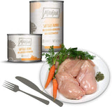 MjAMjAM - Comida húmeda premium para gatos - Paquete mixto I - Pollo, ternera y corazones, paquete de 6 (6 x 200 g), sin cereales y con carne extra