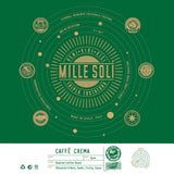 Caffè Crema - Café en grano tostado en Sicilia - Proceso tradicional de tueste largo con crema perfecta, bolsa de 250 g, acidez extra baja para máquinas totalmente automáticas y portafiltro