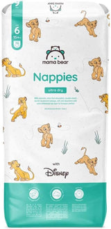 Mama Bear Disney Ultra Dry Pañales Talla 4 (8-14kg), Blanco, 84 Piezas (1 Paquete) Naty Shop Talla 6 (15+kg) Paquete Individual