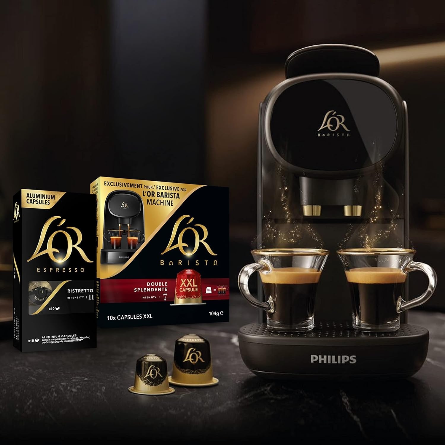Kapseln aus Aluminio, Ristretto, Intensidad 11, 40 unidades, 208 g