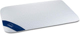 Genius Eazzzy Almohada de espuma 40 x 80 cm de altura 10 cm - Almohada de soporte para el cuello de 2 durezas + espuma de gel refrescante - Almohada para dormir de lado, boca arriba y boca abajo contra el dolor de cuello Poliéster Naty Shop Almohadas estándar Título predeterminado