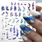 6 colores pegatinas de uñas de mármol bronceador pegatinas autoadhesivas plateadas pegatinas de uñas de mármol flor pegatinas de uñas de mármol 3D accesorios de diseño pegatinas de arte de uñas juego de pegatinas de uñas lámina de uñas
