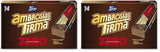 Gofres con chocolate negro Tirma 70% cacao | Sin azúcar añadido | Apto para dietas cetogénicas | Bajo en carbohidratos | Para diabéticos Paquete múltiple de obleas de chocolate | 3 piezas | 64,5 gramos