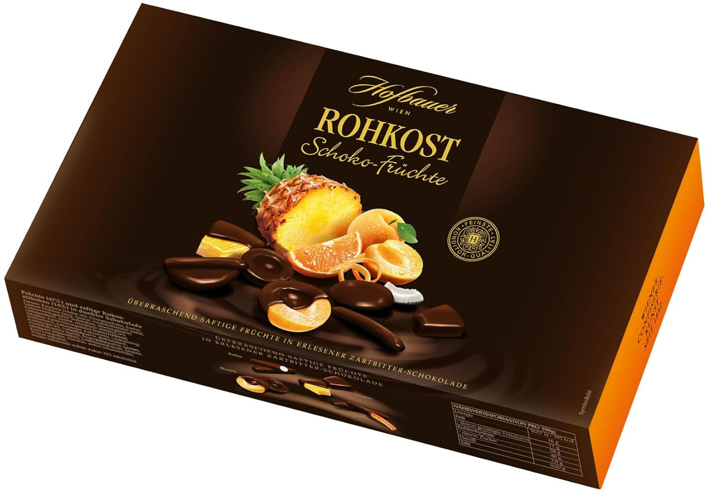 Hofbauer Viena fruta cubierta de chocolate, 1 kg