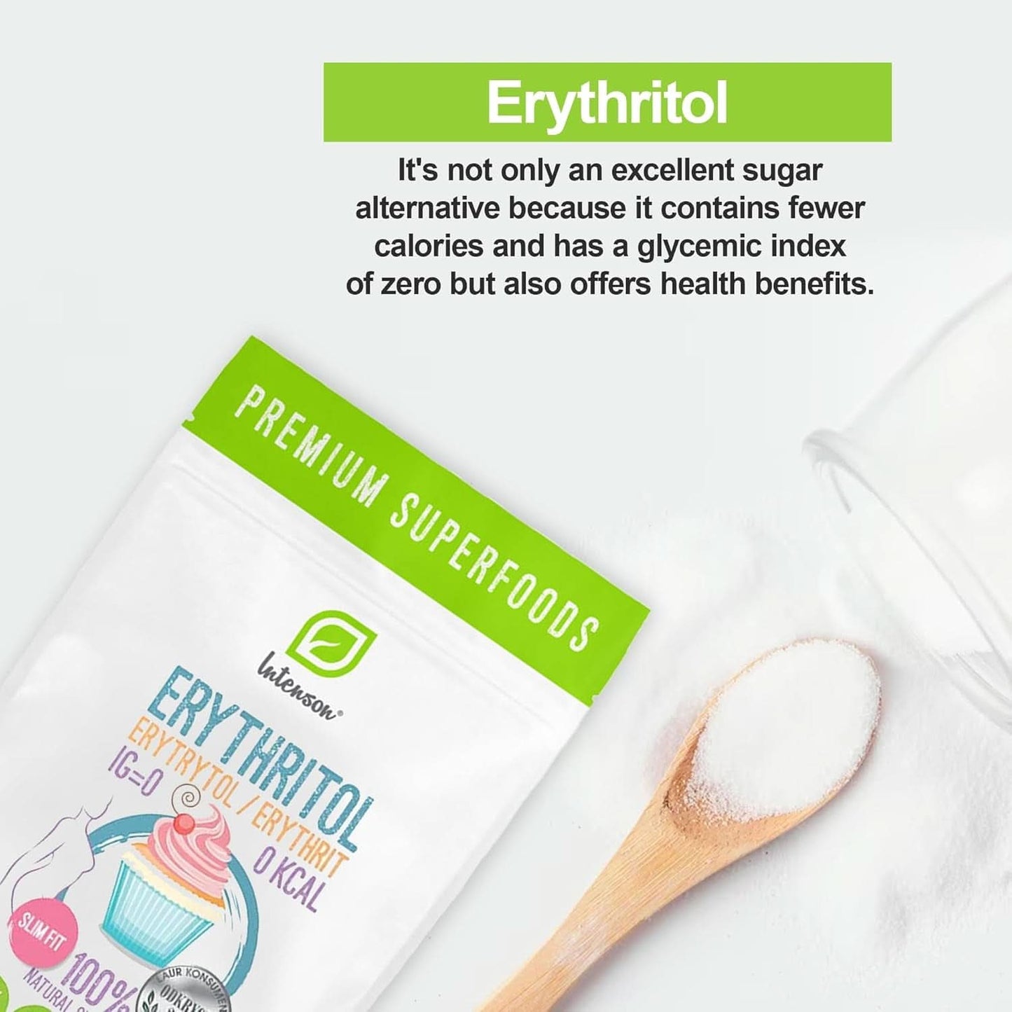 Eritritol - Alternativa natural al azúcar, 2 Kg Edulcorantes Naty Shop