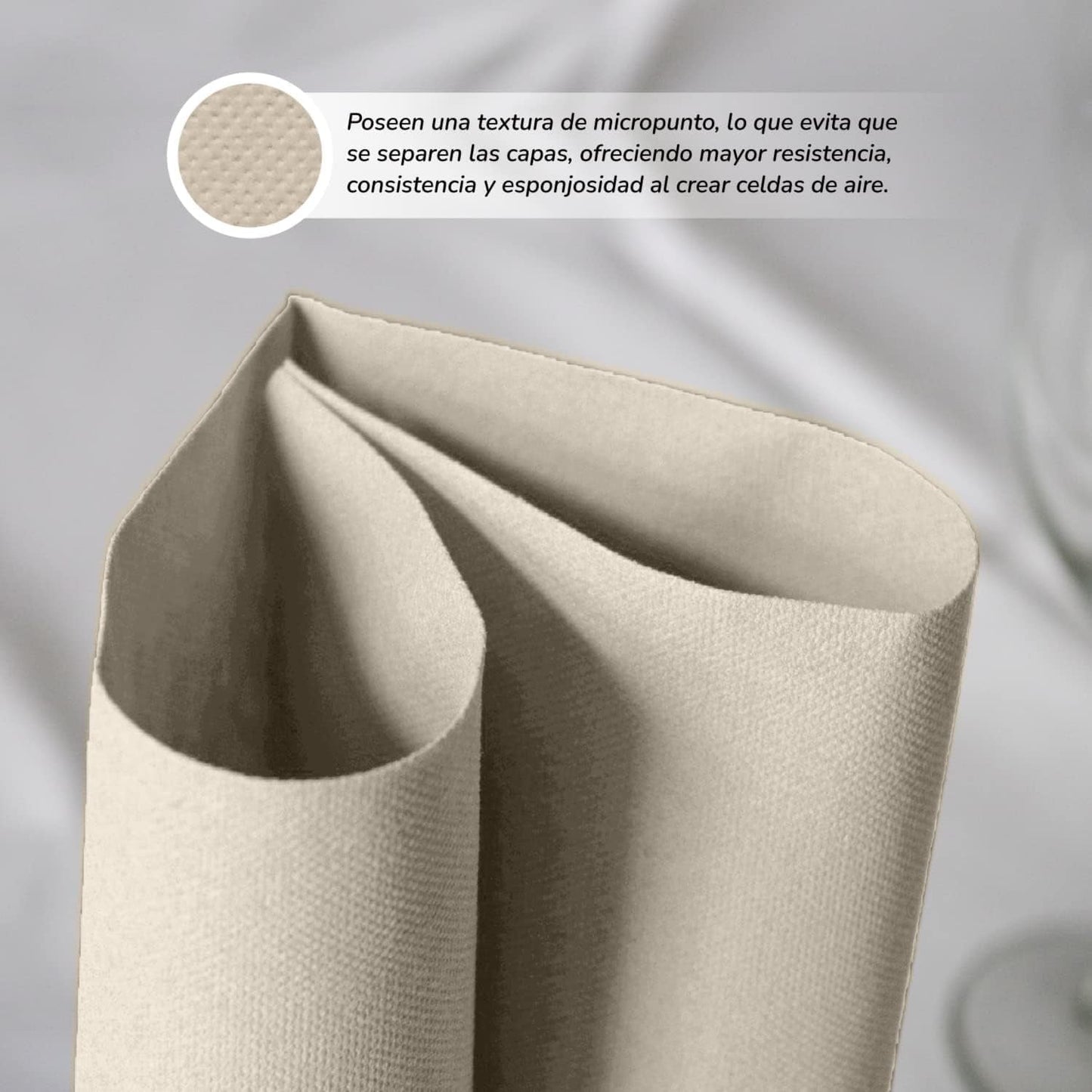 Paquete de 300 Servilletas de Papel para Cóctel, 100% Reciclables y Biodegradables, Servilletero de Acero Inoxidable, Servilletas Ecológicas, 10 X 10 cm, Plegadas.