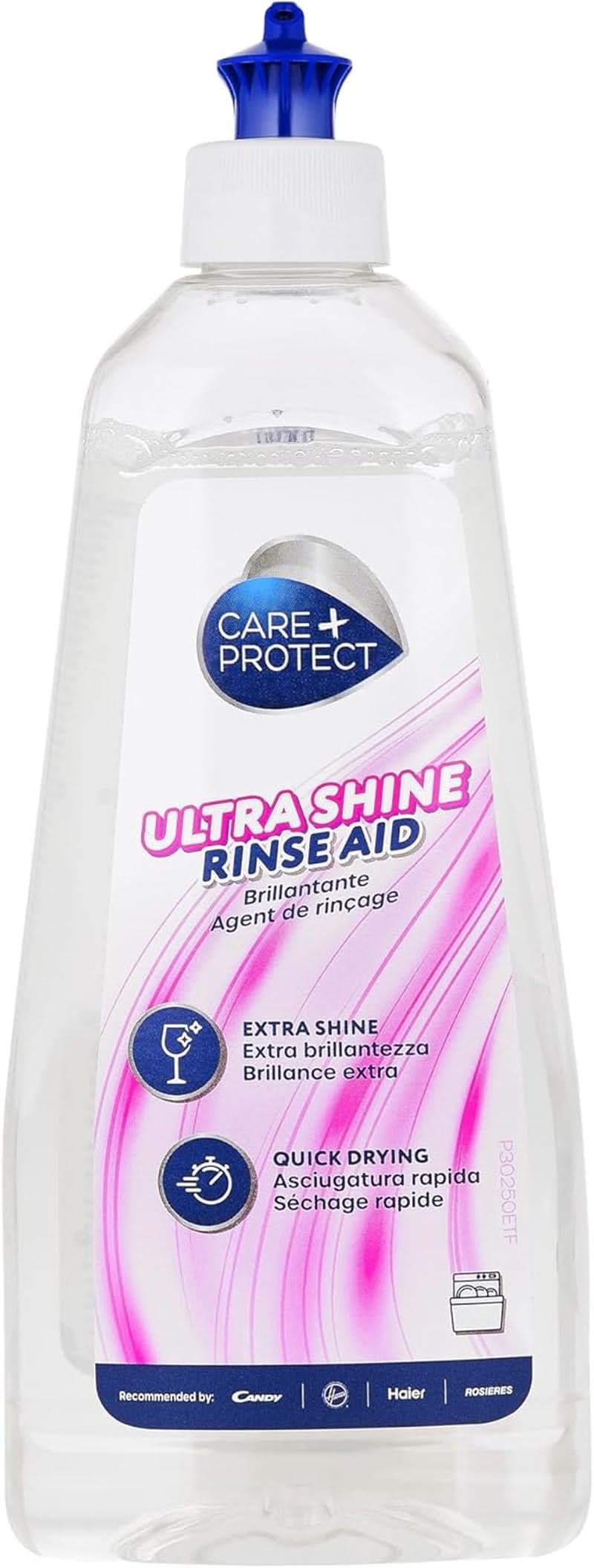 CARE + PROTECT- Abrillantador Universal Extra Brillo para lavavajillas / Para todos los lavavajillas / Secado rápido / 500 ml Detergentes de Cocina Naty Shop Abrillantador universal