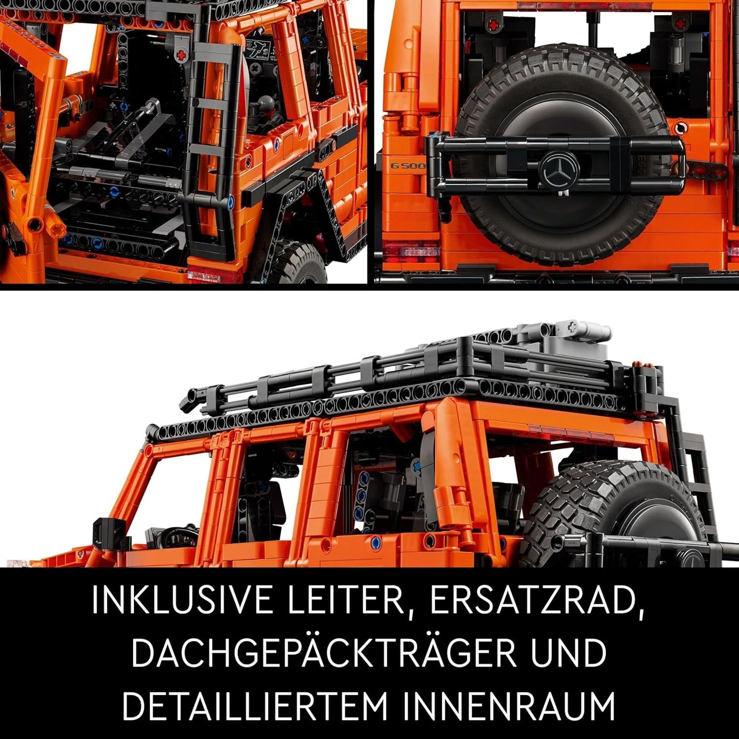 LEGO Technic Mercedes-Benz G 500 Professional Line, Kit de construcción de modelos de coche Clase G, regalo para adultos, set de vehículos todoterreno de lujo, Mercedes coleccionable, coche de juguete 42177 Juegos de construcción Besuche den LEGO-Store