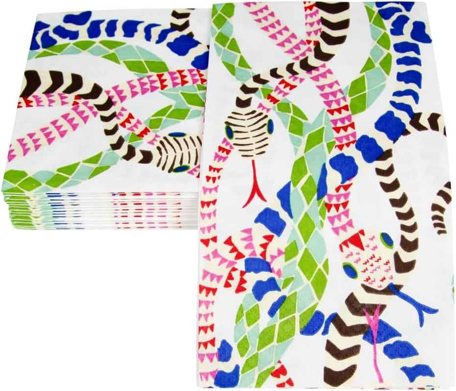 Serpentines de toalla para invitados Serpentine, color blanco, 15 por paquete