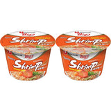 Fideos instantáneos Nong Shim con camarones, tazón grande - Sopa de ramen coreana - Preparación rápida - 115 g (1 paquete)
