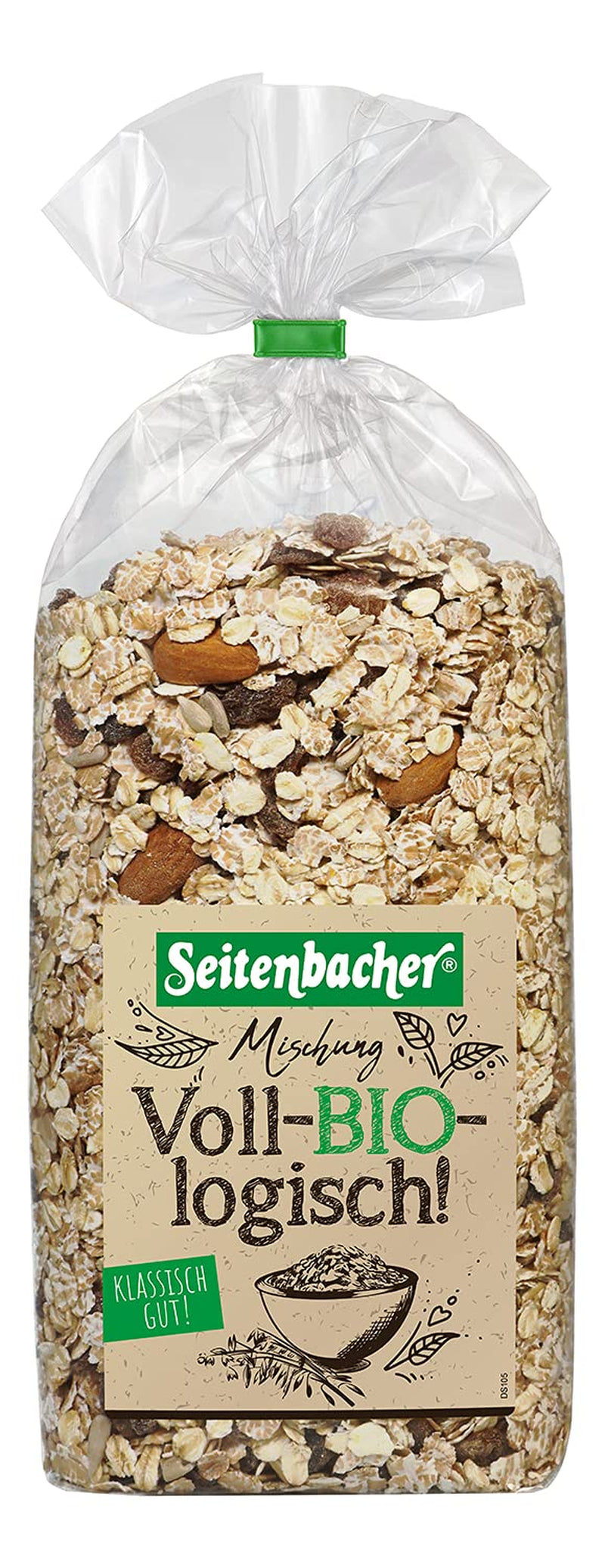 Seitenbacher Bio Müsli Voll-Biologische Mischung I Ohne Zugesetzten Zucker I Ohne Zugesetztes Fett I (1 X 750 G) Cereales Naty Shop 1