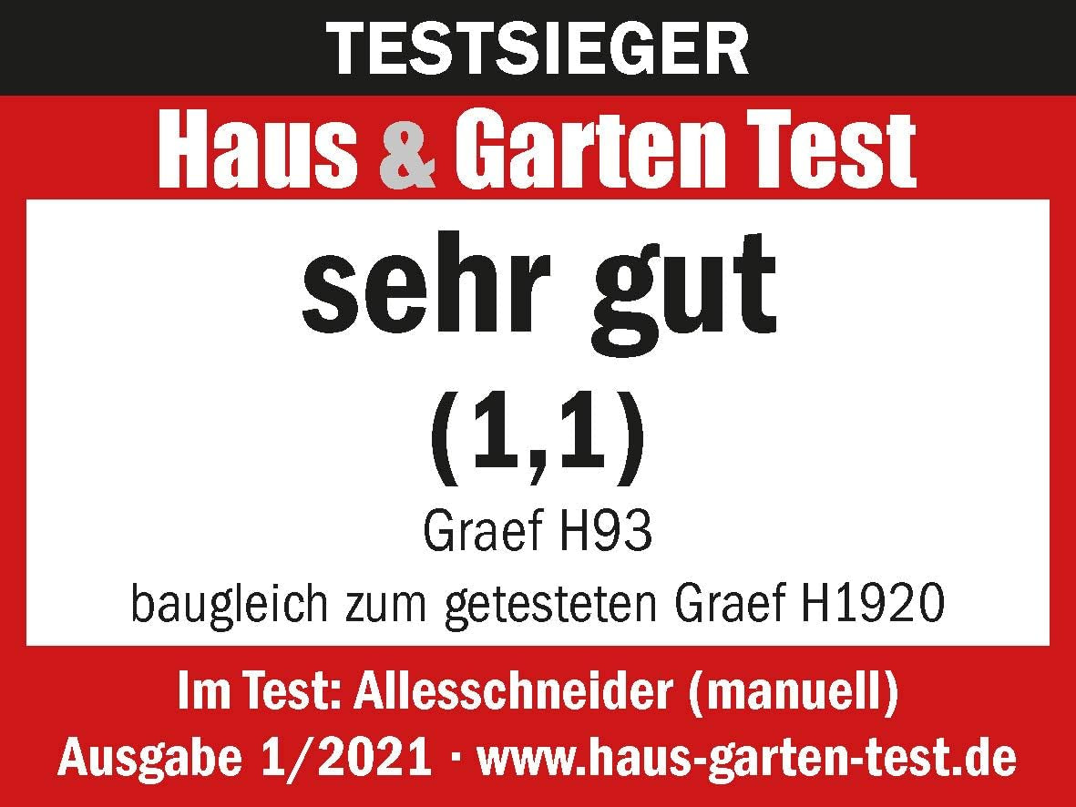 GRAEF Manuale H93 cortadora manual multifuncional, rojo Rasnite y Slicers Naty Shop