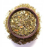 Cannabis brasileño original 50 g ● Té de yerba mate con harina de cáñamo y salvia ● Té de yerba mate de hojas de mate ● Cáscara de limón y limoncillo ● Té de yerba mate en hojas sueltas 50 g