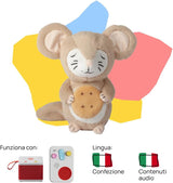 Peluche - ¡Tutti a Nanna con Oscar! - Cuentos y cuentos sonoros para niños a partir de 10 meses - Para escuchar con cuentos, versión italiana Jucarii Bebe Naty Shop