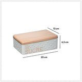 Cenicero metálico tipo cubo blanco "naturaleza escandinava" - 5 five Simply Smart