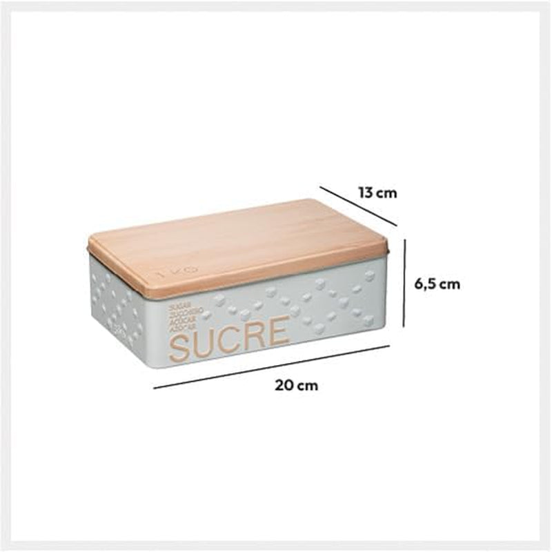 Cenicero metálico tipo cubo blanco "naturaleza escandinava" - 5 five Simply Smart