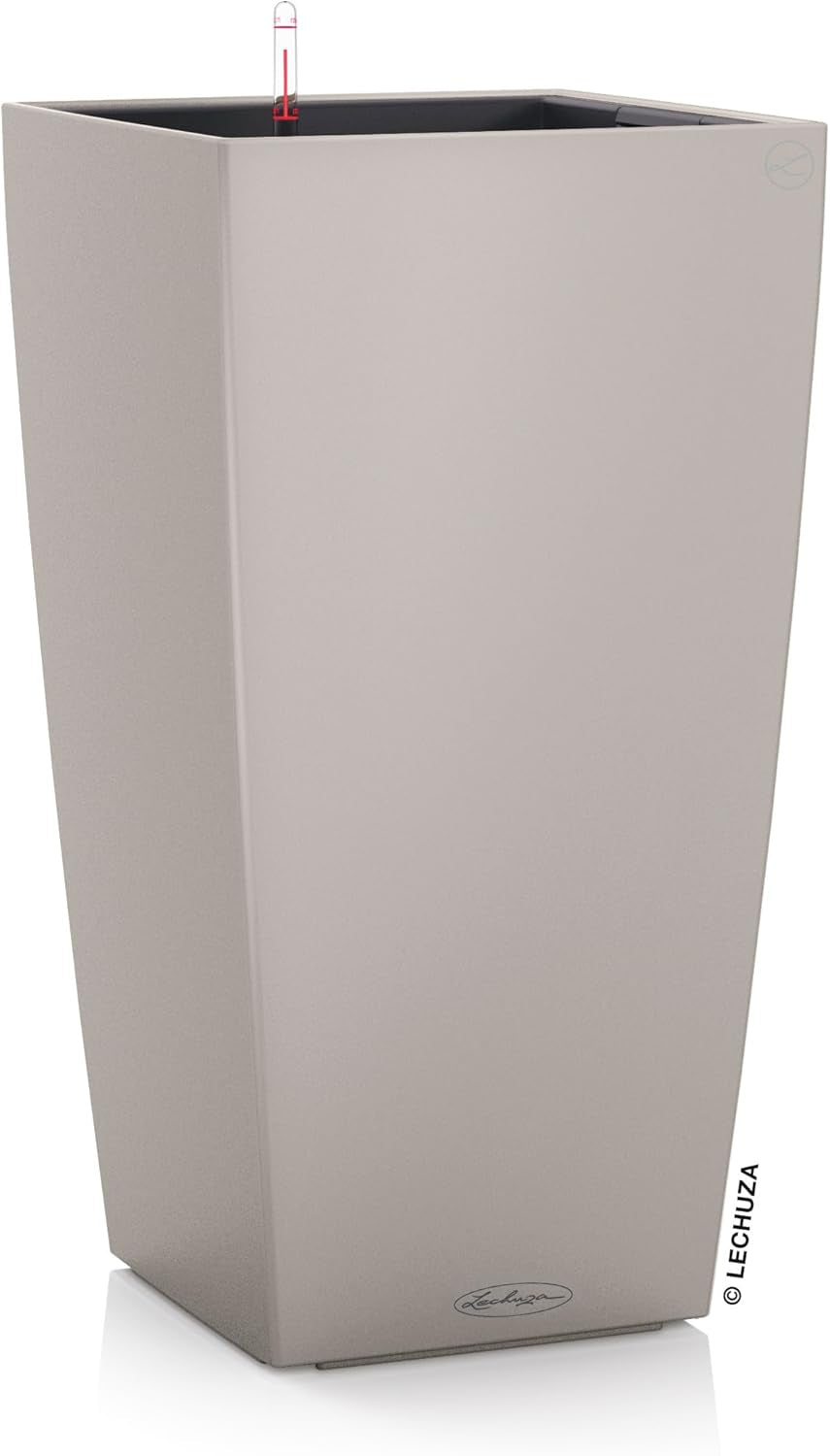 LECHUZA CUBICO Color 30 gris pizarra 13138, 29,5x29,5x56,5 cm