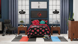 Franco Naruto Anime Akatsuki Patrón Ropa de Cama de Microfibra Suave Edredón Queen, (Producto Oficial de Naruto) Edredones y Edredones Naty Shop