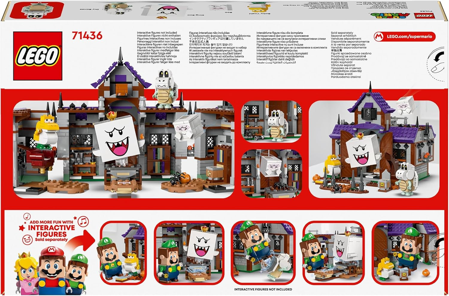 LEGO Super Mario Casa Encantada del Rey Buu Huu Casa Encantada para Niños Set coleccionable de Nintendo con Bebé Yoshi Regalo para niños, niñas y jugadores a partir de 8 años 71436 Juegos de construcción Besuche den LEGO-Store