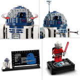 LEGO Star Wars Set de modelos R2-D2 para niños, niños y niñas, figura de droide para construir con minifigura del 25.º aniversario de Darth Malek y placa decorativa, idea de regalo de colección 75379 Juegos de construcción Besuche den LEGO-Store