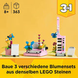 LEGO Creator Máquina de escribir 3 en 1 con flores - juguete convertible en modelo Keytar o en maceta con libreta y bolígrafo - set de construcción - regalo para niñas y niños a partir de 8 años 31169 Juegos de construcción Besuche den LEGO-Store