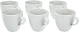 Alessi SG53/87 'Mami' Kaffee-Obertasse 6 Stück aus white Porzellan 8.0 cm Durchmesser