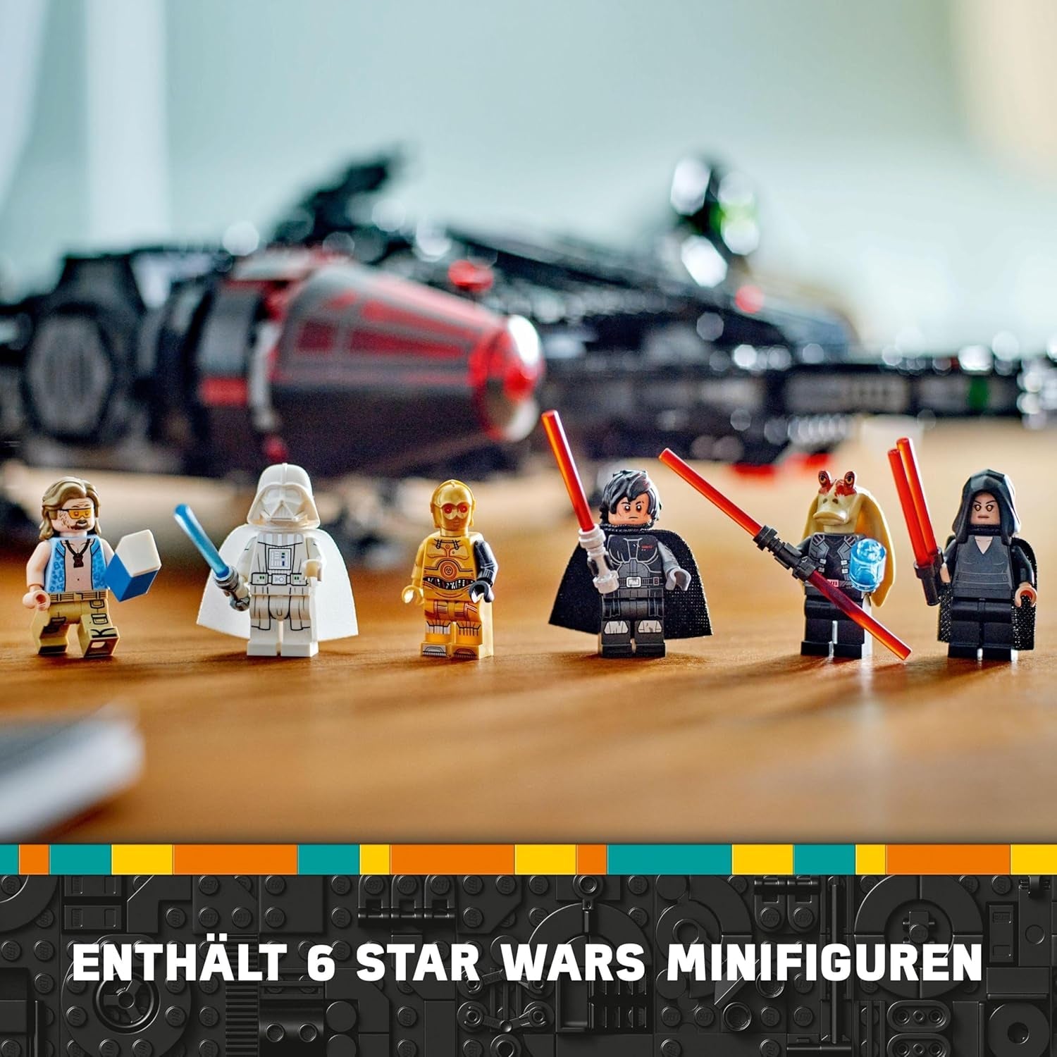 LEGO Star Wars Halcón Milenario Oscuro, Set de Nave Estelar, Juguete de Construcción para Niños, Regalo de Cumpleaños para Niños, Niñas y Fanáticos, Juguete de Aventura 75389 Juegos de Construcción Besuche den LEGO-Store