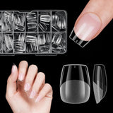 Uñas postizas cortas bailarina 120 Uds pegamento en 12 tamaños uñas artificiales cortas Gel suave cobertura completa puntas de uñas para uñas de Gel cortas S