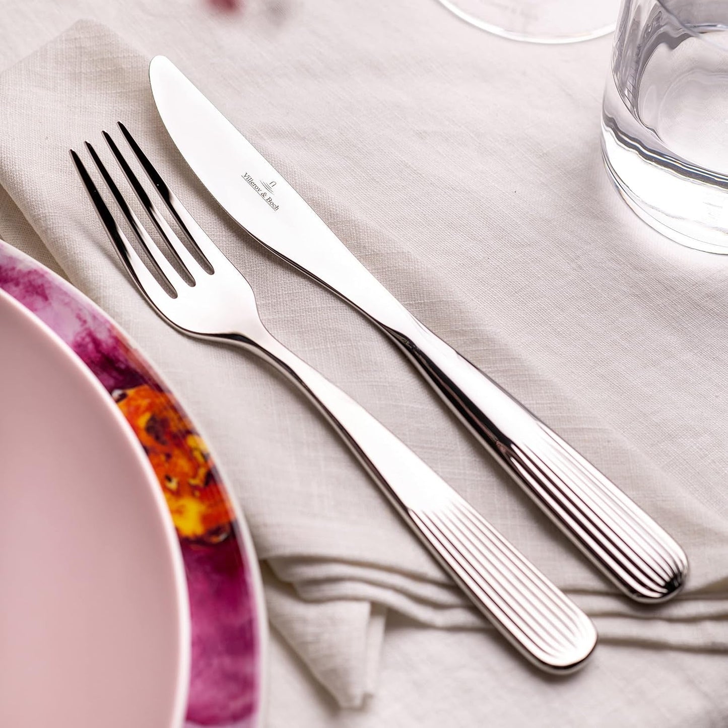 Villeroy & Boch - Cubertería Rose Garden 30 piezas, 6 personas Cocina Naty Shop
