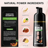Champú Instantáneo para Cabello Negro, Champú para Tinte Natural, Cobertura 100% de Grises - Fácil y Rápido, Color Semi Permanente para Cabello Negro, Champú para Tinte para Cabello para Hombres y Mujeres Tinte para el Cabello Naty Shop