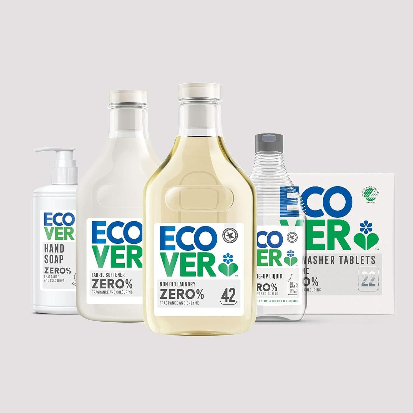 Ecover ZERO All-In-One, cápsulas para lavavajillas (25 Pastillas/500 gramos) Detergentes de Cocina Naty Shop