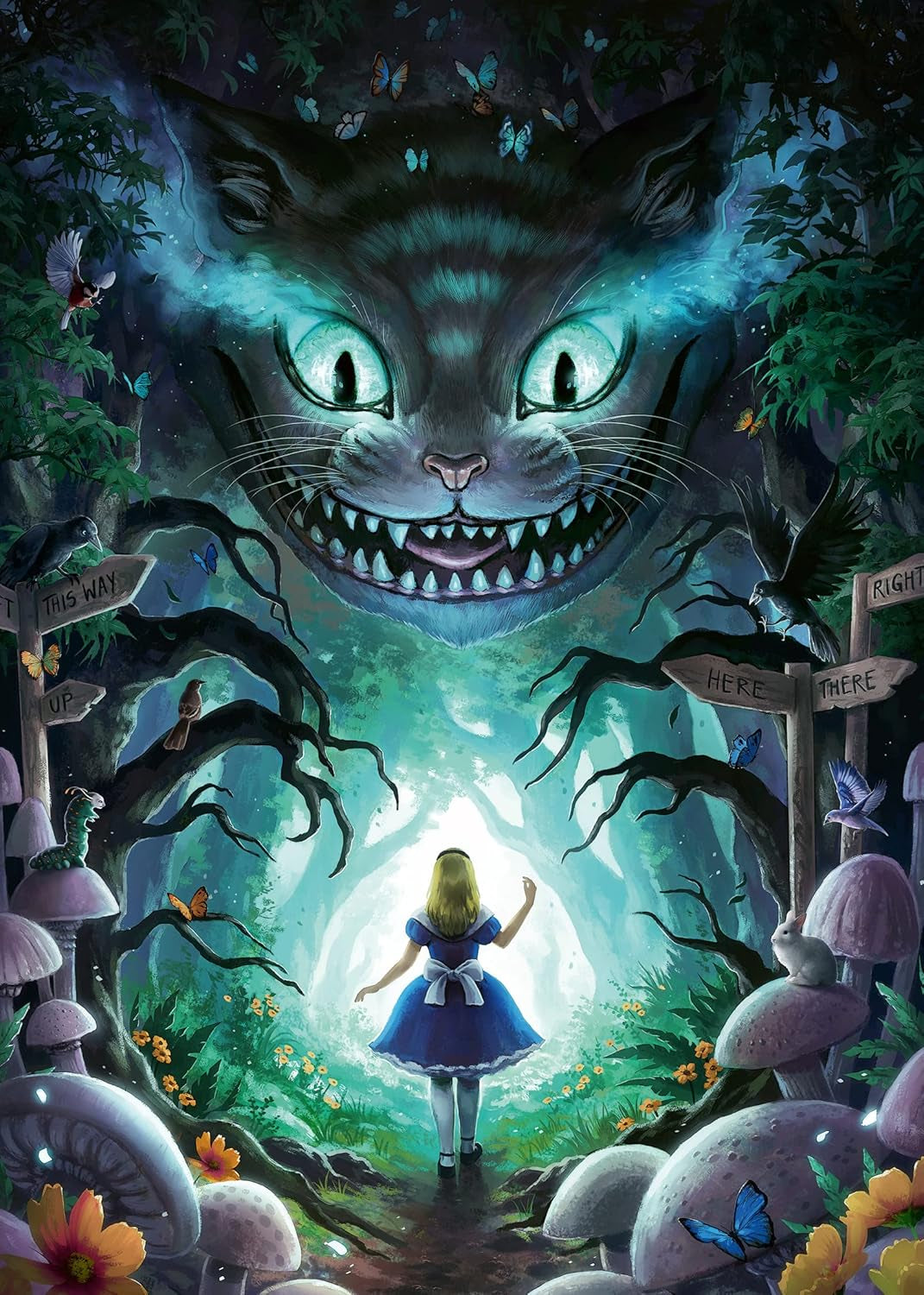 Ravensburger Puzzle 12000526 - Las aventuras de Alicia - Puzzle de 1000 piezas para adultos y niños a partir de 14 años, Puzzle Naty Shop Versión antigua
