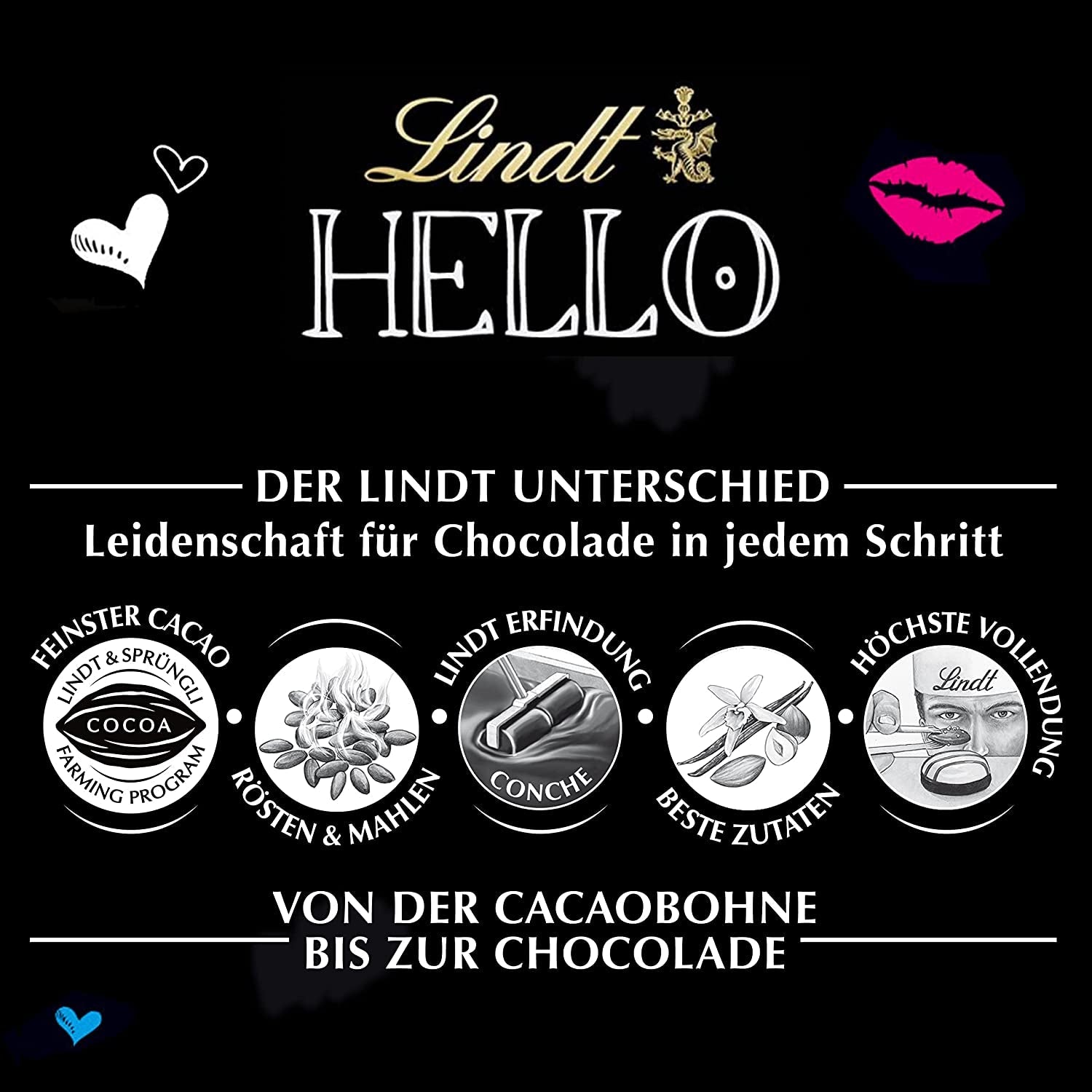 HOLA Chocolate con caramelo salado | Barra 100g | Chocolate con leche con relleno de caramelo salado | Barra de chocolate | Regalo de chocolate (paquete de 5)