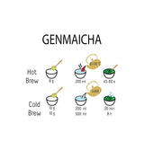 Té verde Umami Bio Genmaicha de culturas japonesas, 100g - Hojas de té con arroz frito -